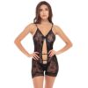 René Rofé After Party Bodysuit Black O/S