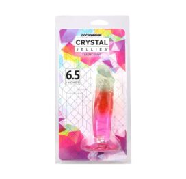 Crystal Jellies 6.5in Classic Dong Rainbow, Doc Johnson