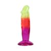 Crystal Jellies 6.5in Classic Dong Rainbow, Doc Johnson