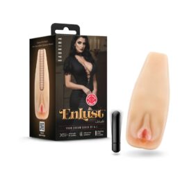 EnLust Sabrina AI Pocket Pussy Stroker w/Bullet Vibe Beige