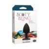 Booty Bling Silicone Butt Plug Small Silver/Black, Doc Johnson