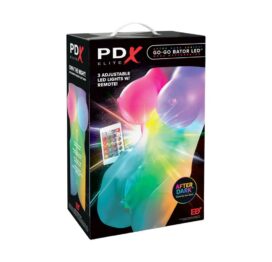 PDX Elite Go-Go Bator LED Mega Masturbator Frosted, Pipedream
