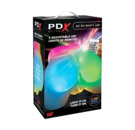 PDX Elite Go-Go Booty LED Mega Masturbator Frosted, Pipedream