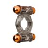 Stay Hard Vibrating Cock Ring Set w/Dual Bullets Clear, Blush