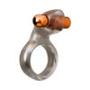 Stay Hard Vibrating Cock Ring Set w/Sleeve 2 Clear, Blush