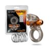 Stay Hard Vibrating Cock Ring Set w/Sleeve 4 Clear, Blush