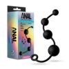 Anal Adventures X-Large Anal Beads Silicone Black, Blush
