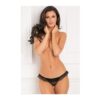 René Rofé All Access Crotchless Panty Black