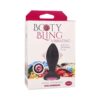 Booty Bling Jeweled Wearable Vibrating Plug 3in Pink/Black