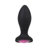 Booty Bling Jeweled Wearable Vibrating Plug 3in Pink/Black Booty Bling Jeweled Wearable Vibrating Plug 3in Pink/Black