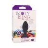 Booty Bling Jeweled Wearable Vibrating Plug 3in Purple/Black