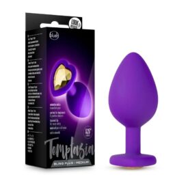 Temptasia Bling Anal Plug Medium Purple Silicone, Blush