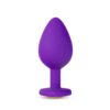 Temptasia Bling Anal Plug Medium Purple Silicone, Blush
