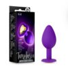 Temptasia Bling Anal Plug Small Purple Silicone, Blush